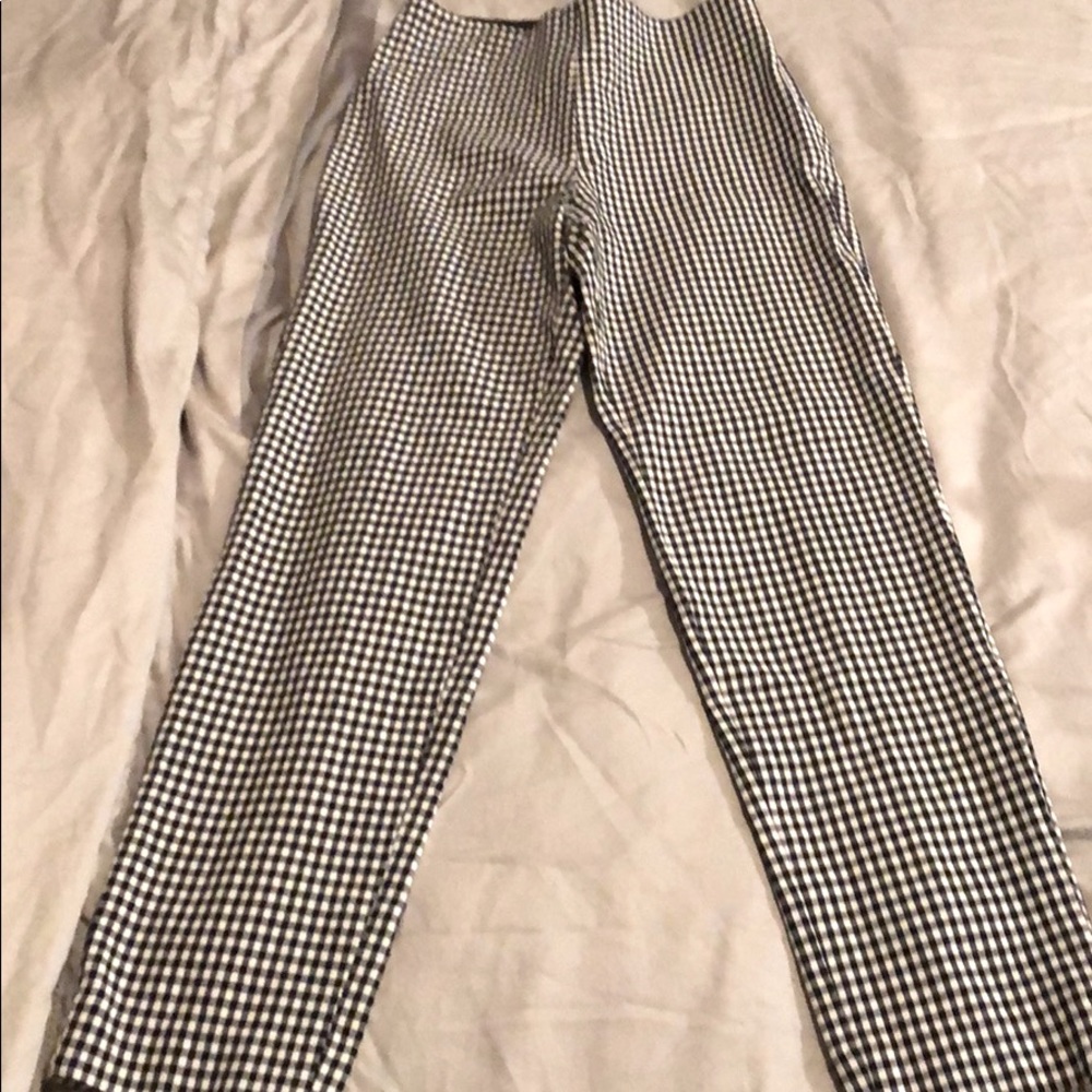 Gingham pants- crop